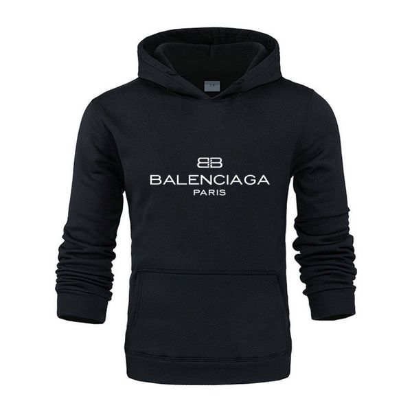 

balenciaga женщин людей толстовки balenciaga с длинным рукавом руно hoodie мода solid толстовки размер s-xl, Gray
