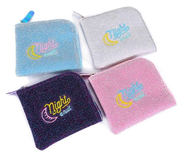 

mini sequins coin pocket purse card holders wallet portable earphone storage case bags for headphone earbuds memory card usb, White