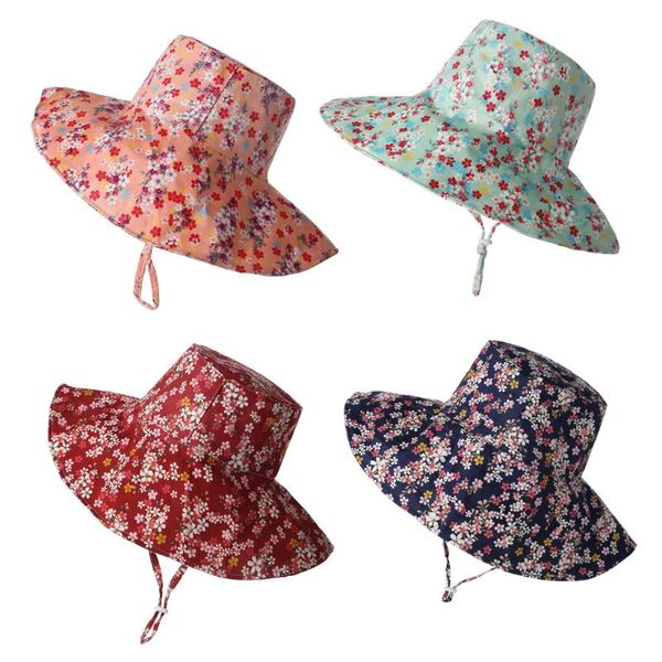 

baby summer beach sun protection hats girls boys hats toddler sun cap bucket hat f3me, Yellow