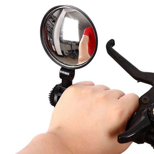 

mtb mountain road bike rear mirrors 360 degree rotation bicycle handlebar mount round rearview mirror safety cycling equipment