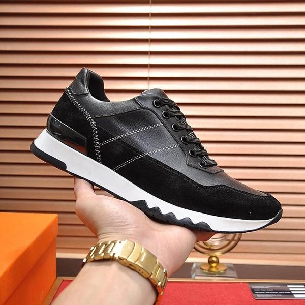

drop ship mens shoes fashion outdoor walking sports footwears zapatos de lujo para hombre stadium sneaker low lace -up luxury men shoes, Black