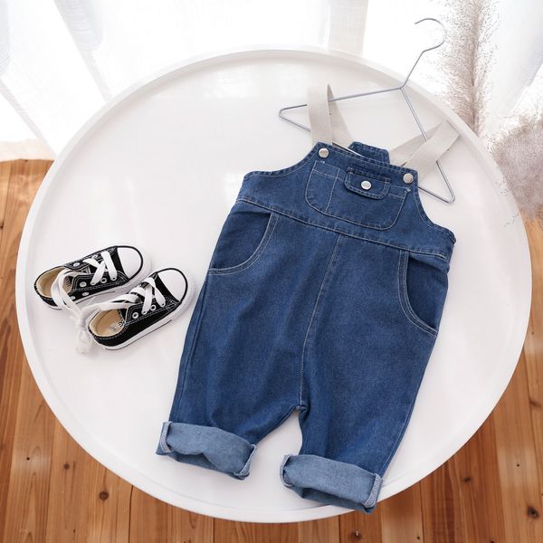 

корейский стиль сыпучих подтяжк брюки слинг строп 2020 мальчиков и девочек корейский стиль моды потерять большие карманные подтяжк брюки ek0, Blue