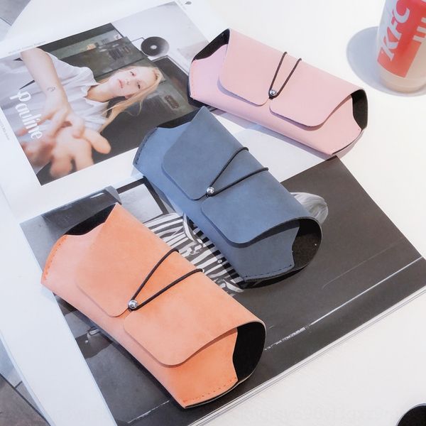 

frosted leather storage sun myopia frosted box sun leather sunglasses storage sun myopia glasses box, Blue