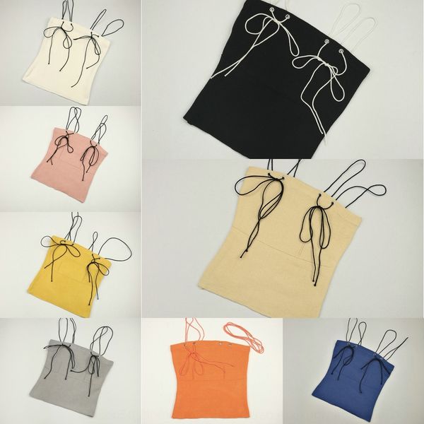 

qxwlm 10-color 2019 new fashion cross-rib lace-up tube knitted all-match camisole for women 10-color 2019 new fashion cross-rib lace-up tube, Camo