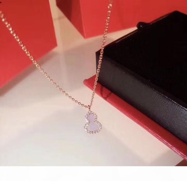 

2019 fashion new personality simple high-end jewelry white shell gourd necklace of, Silver