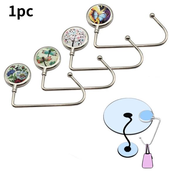 

hanger holder round straight accessories gift non slip pad purse hook table zinc alloy hand bag convenient portable mini