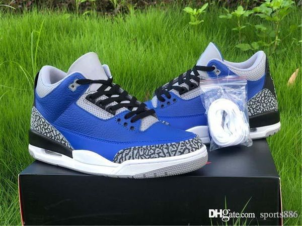 

2020 es air authentic 3 varsity royal man basketball shoes blue cement grey ct8532-400 3s men retro sports sneakers with original box