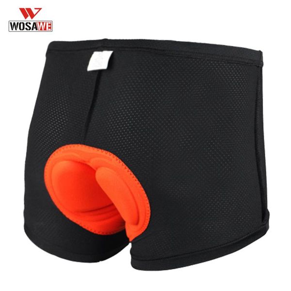 

wosawe cycling shorts cycling underwear men 5d gel padded comfortable short shockproof bicycle mountain riding bike sport