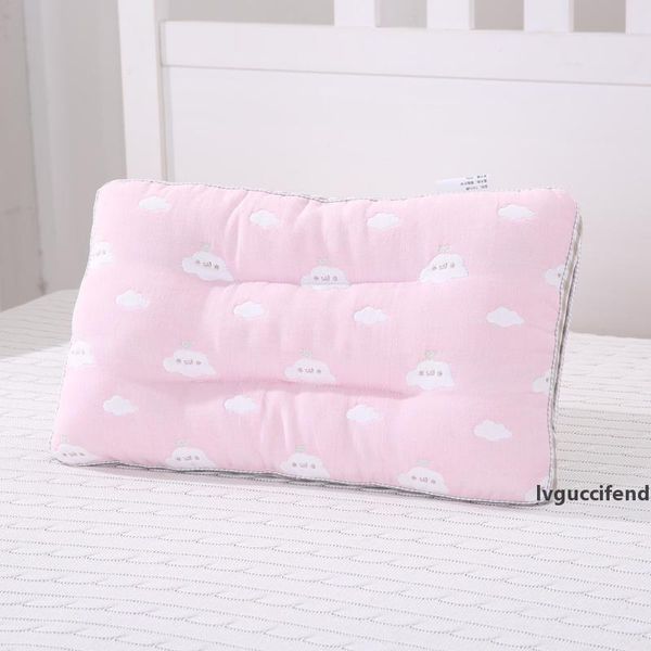 

lovely baby pillows toddler bedding pillows cotton kids sleeping positioner newborn boy girl head cushion anti roll support pad t200603