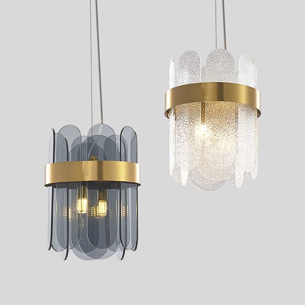 

postmodern american minimalist glass dining room chandelier nordic lamp luxury bedroom bedside table lamp cafe decoration lighting
