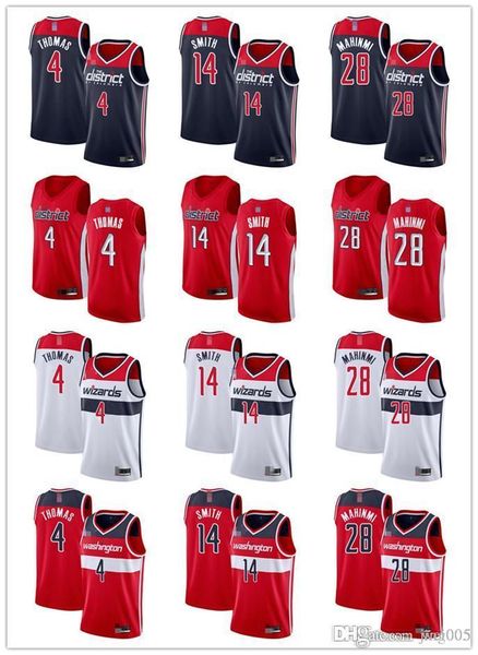 

mensÂ womensÂ youth washington wizards 28 ian mahinmi 4 isaiah thomas 14 ish smith red white navy custom basketballÂ jerseys, Black;red