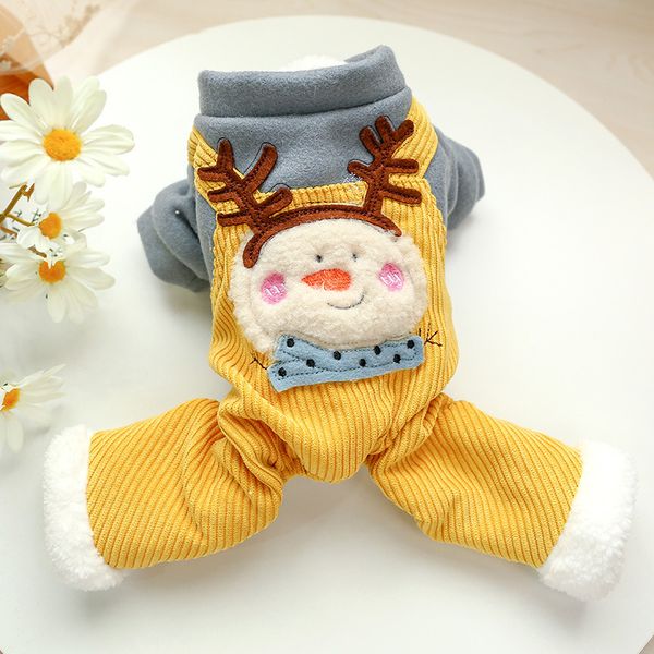 

2020 christmas dog clothes winter xmas pet outfits small dog costume jumpsuit coat jacket warm clothing yorkie pomeranian