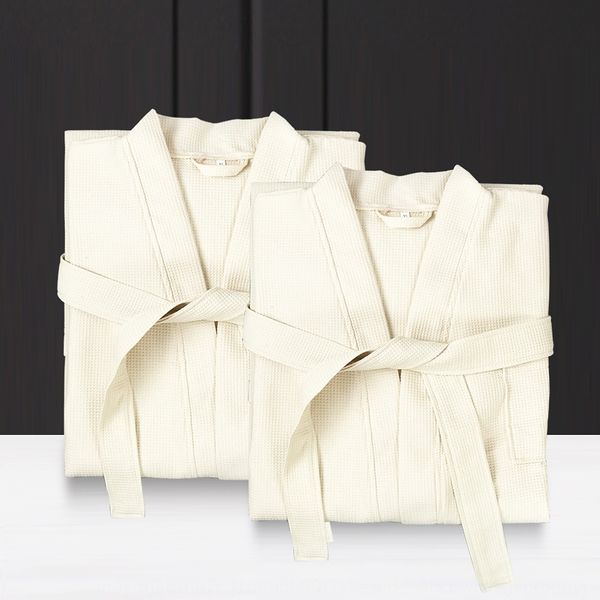 

mhkgo summer new thin waffle natural color cotton absorbent summer new thin waffle natural color cotton absorbent bathrobe bathrobe bathrobe