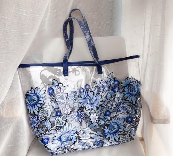 

summer 2020 beach bundle transparent euramerican blue fish beach bag soft glue