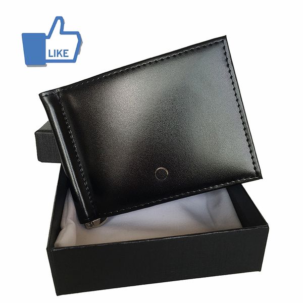 

leather wallet short folding cash clip handbag portable card holder short slim pocket wallet portfolio dust bag box purse, Red;black
