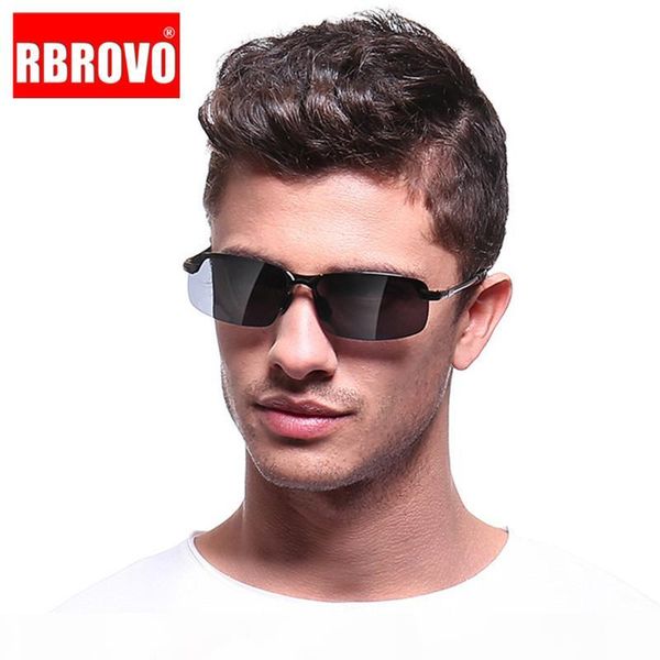 

rbrovo 2020 classic color changing sunglasses men brand designer metal polarized glasses women travel driving, White;black