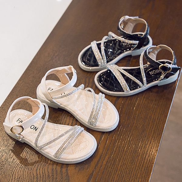 

девочек принцесса 2020 нескользящей сандалии не скользит обувь новый девочек мягкой подошвой противоскольжения обувь детские сандалии моды, Black;red