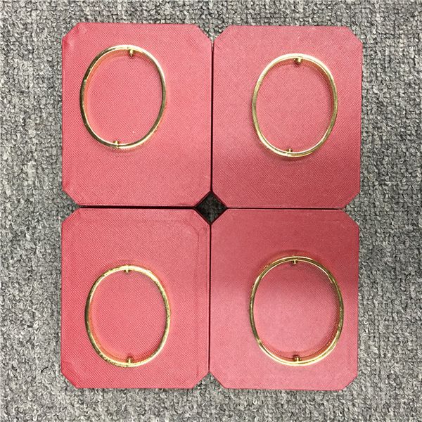 

love titanium steel silver rose gold with diamonds bracelet bangles women men screw bracelet couple jewelry with original box 4cik, Black