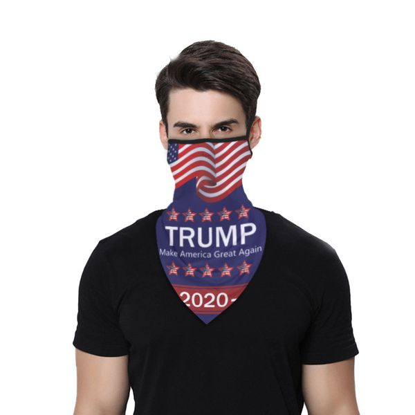

us stock 16 style spoof 2020 trump pattern headscarf sports outdoor supplies multi-function use magic headscarf party mask