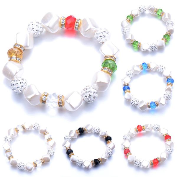 

2020 multicolor glass bead natural freshwater pearl bracelets bangles for twisted beaded bracelet crystal beads jewelry gift, Black