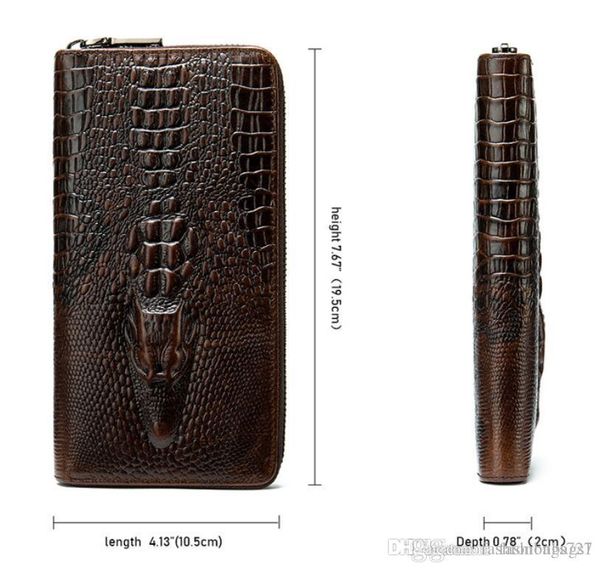 

designer luxury handbags purses wallet wallet men leather leather single zipper wallet card bag mens long card holders clutch handbag, Red;black