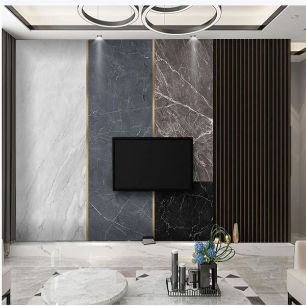 

Modern modern wallpaper for living room minimalist stone marble wallpapers pattern abstract geometric wood grain background wall