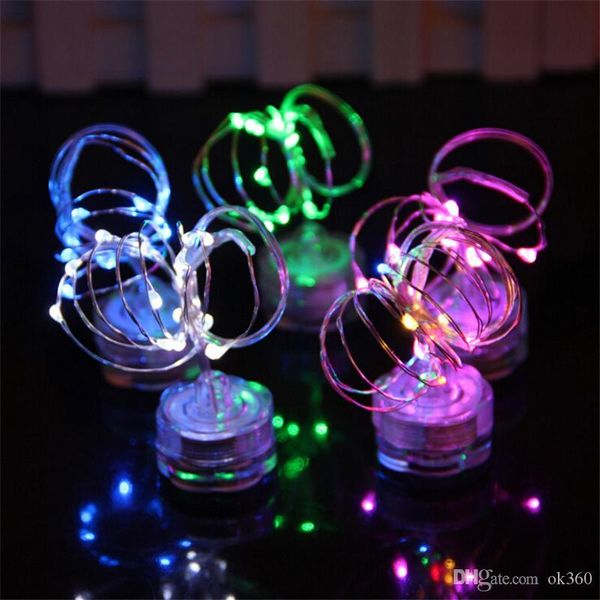 

2m 20 led cr2032 battery waterproof string lights for xmas party wedding decoration christmas submersible fairy lights