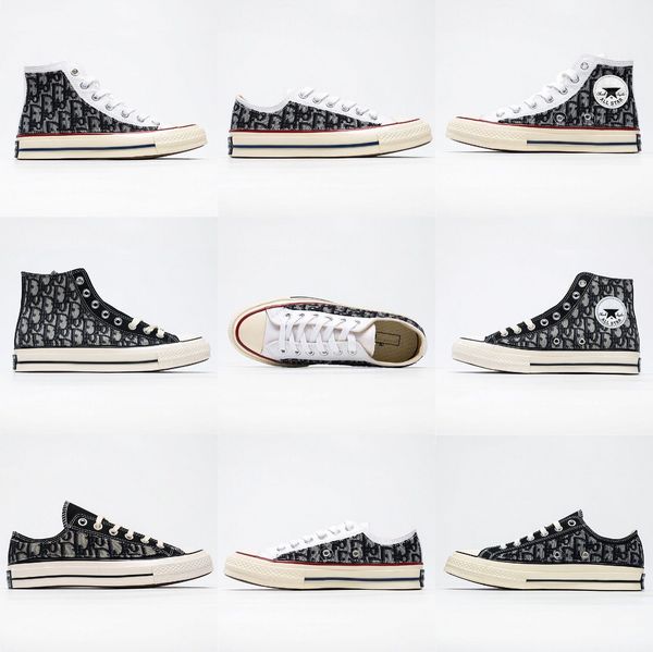 

2020 fashion retro oblique dÃ¬Ã¶r coÃ±vÃ©rsÃ© high low designer basketball shoes basketball shoes mens & womens trainer sneakers with size 35-44, Black