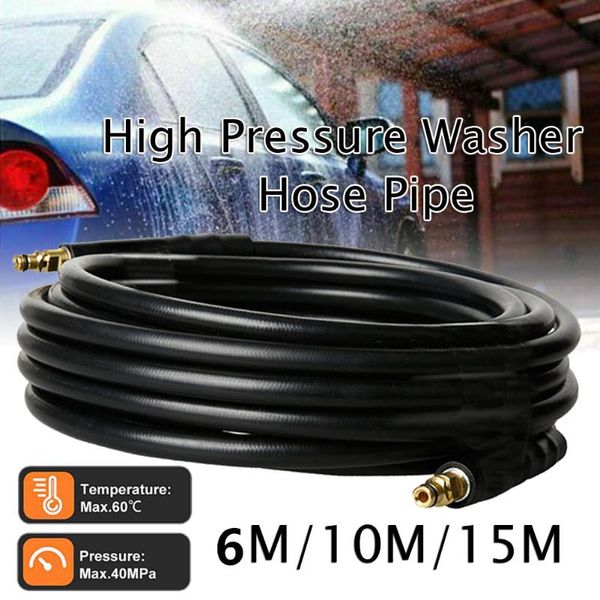 10/20/30M High Pressure Washer Extension Hose Water Clean Pipe Replacement