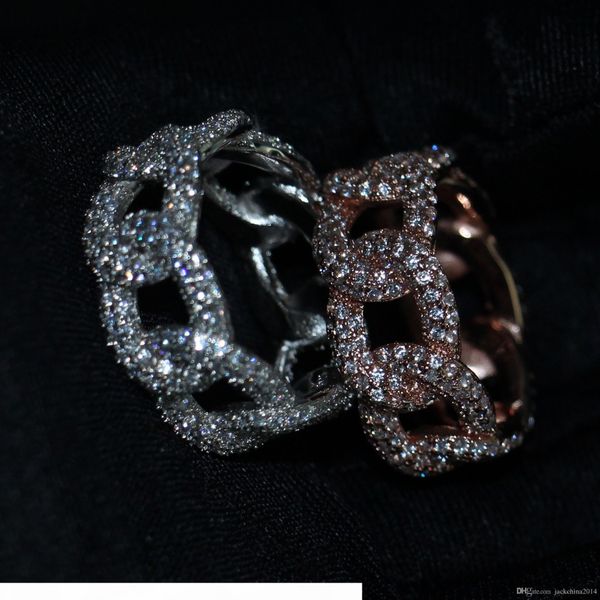 

d hip hop vintage fashion jewelry 925 sterling silver &rose gold fill pave white sapphire cz diamond gemstones party women wedding brid, Slivery;golden