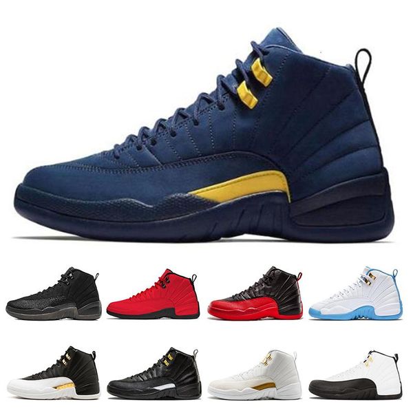 

классический 12 12s mens basketball обувь утепленного gym red wings колледж вмс черного cny быки университет синих мужчины спорт кроссовки р