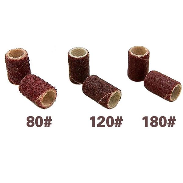 

nail art kits 100pcs each size 180# /120# / 80# sanding bands drill bits band for manicure tools