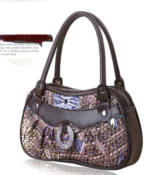 

designer handbags 2020 new fashion women's portable coin embroidered leather bag selling