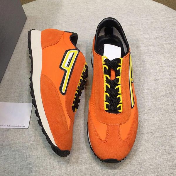 

new arrival suede and nylon sneakers mens shoes fashion brands vintage shoes low lace -up casual men shoes chunky sneakers fast delivery, Black