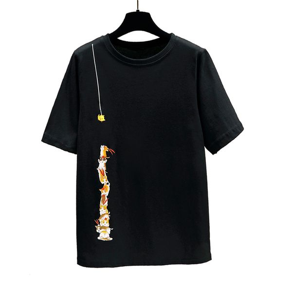 

women's t-shirt 2021 summer cotton fashion cute korean short sleeve t shirt, White