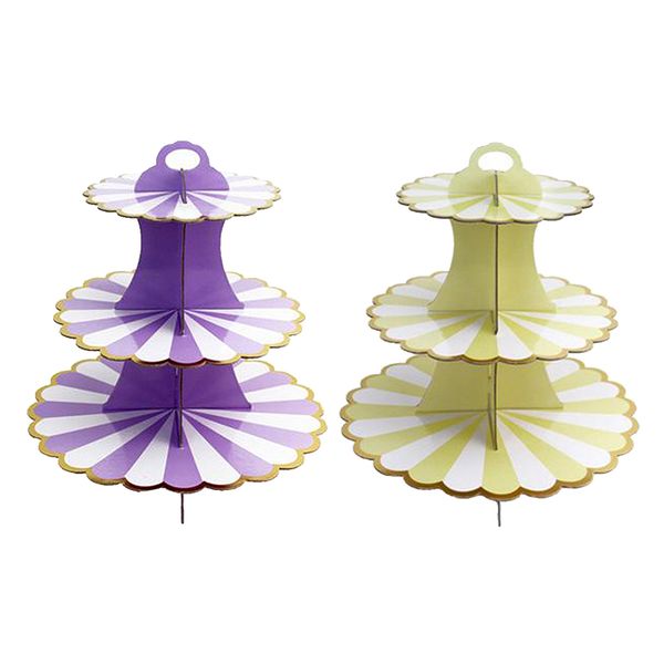 

cupcake stand dessert serving tray for baby shower graduation party 2 pieces