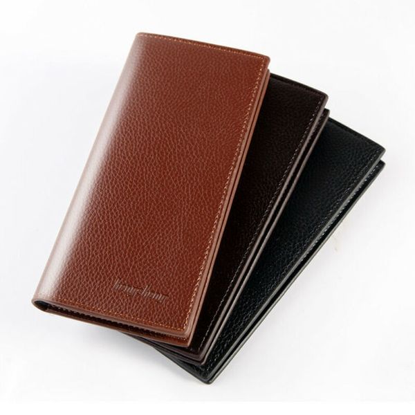 

mens long business wallet cross section leather breast pocket card suit suit wallet long wallet checkbook, Red;black
