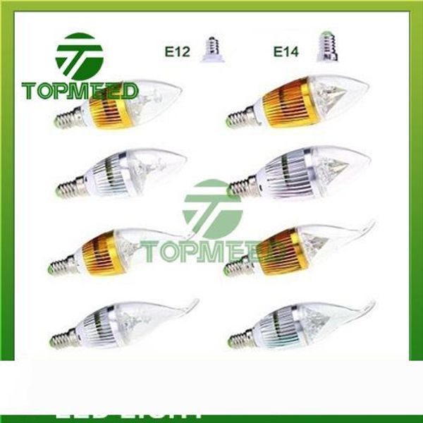 

Dimmable 9W Cree LED Candle bulb E14 E12 E27 light lamp high power led downlight led lamps chandelier lighting 110-240V CE ROHS 100