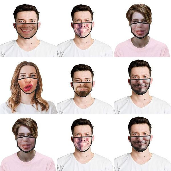 

face breathable pattern 3d print face coverreusable bandanas filterhalf dust waterproof two mouth replaceable with for coverfun face oeikc