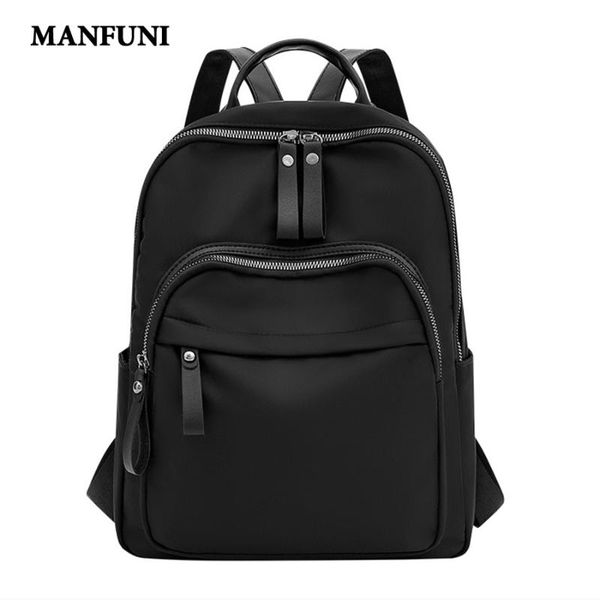 

2020 new shoulder backpack women oxford cloth waterproof casual backpack solid color female travel bag schoolbag mochila