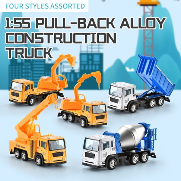 

cute alloy engineering truck model series cement mixer truck model toys children toys kid gift 3 in 1