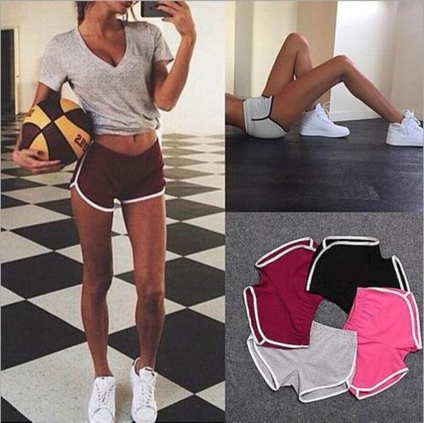 

высокая талия бесшовная gym шорты фитнес йога короткие scrunch buyoga шорты розовый короткие тренировки legging йога тренировки одежда, White;red