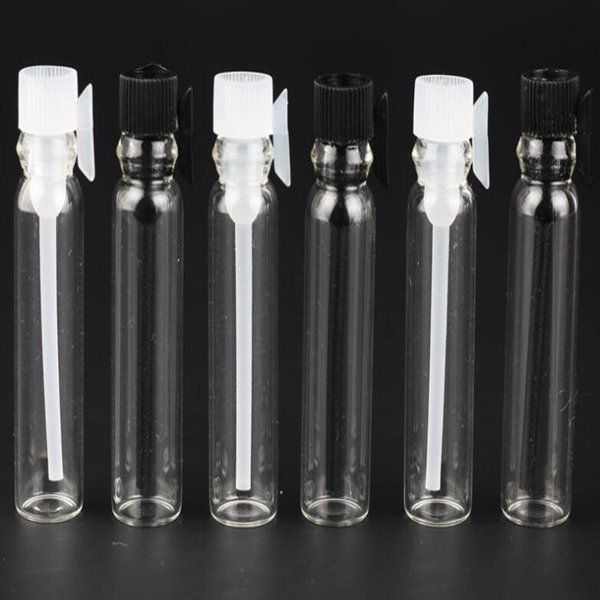 

1ml 2ml 3ml glass perfume essential oil vial clear mini tube travel gram size cosmetic empty tester bottle transparent for sample.