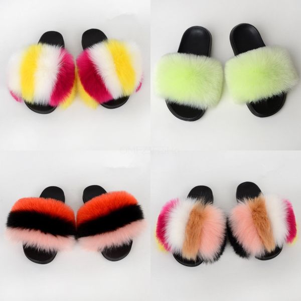 

ladies shoes fashion 2020 women sandals high heel luxury rabbit fur high heels sandals slippers women shoes sandalias mujer y200405#804, Black