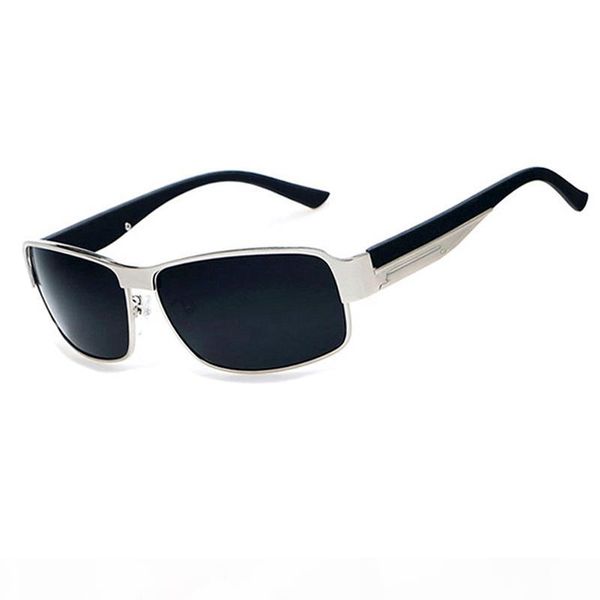 

fashion sunglasses polarized sunglasses for men outdoor sports driving sunglasses casual fishing sun glasses big square metal frame eyewear, White;black