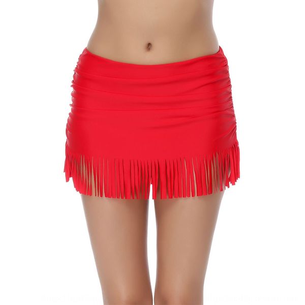 

rdnrq women's all-match belly covering buttocks large skirt spring swimming trunks swimming trunks anti-exposure skirt leggings lb16024, Black;red