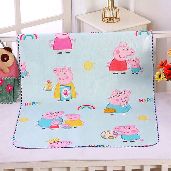

1jhfv baby ice silk diaper pad waterproof breathable washable diaper mattress crystal velvet leakproof double-sided mat thin mattress summer