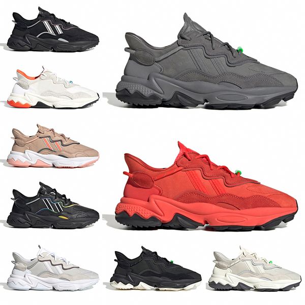 

ozweego chaussures мужчины женщины на открытом воздухе обуви серого тренера солнечного зеленый облака белого след черных мужского спортивные