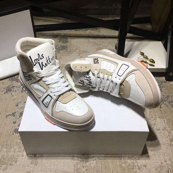 

trainker sneaker boot mens shoes comfortable lightweigt outdoor walking sports shoes lace -up high men shoes drop ship