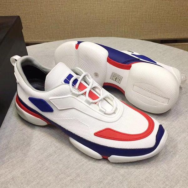 

knit fabric cloudbust sneakers mens shoes drop ship comfortable footwears plus size low men shoes manner schuhe, Black